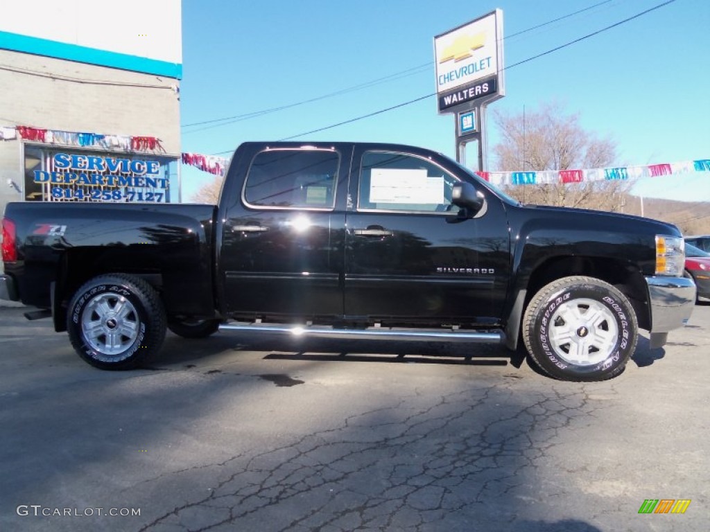 2012 Silverado 1500 LT Crew Cab 4x4 - Black / Ebony photo #4