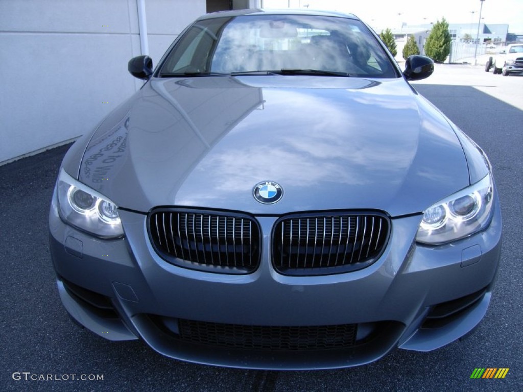 2011 3 Series 335is Coupe - Space Gray Metallic / Black photo #3