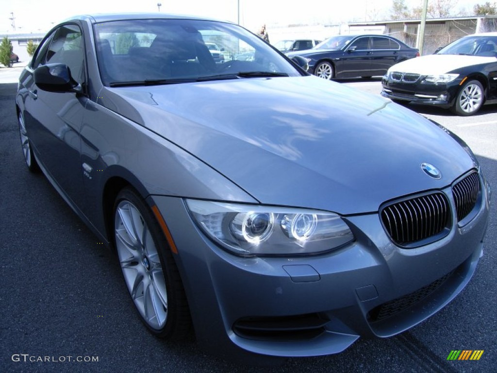 2011 3 Series 335is Coupe - Space Gray Metallic / Black photo #7