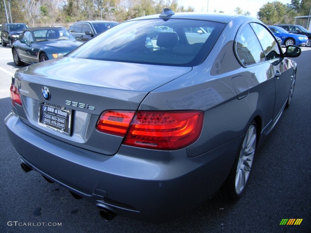 2011 3 Series 335is Coupe - Space Gray Metallic / Black photo #8