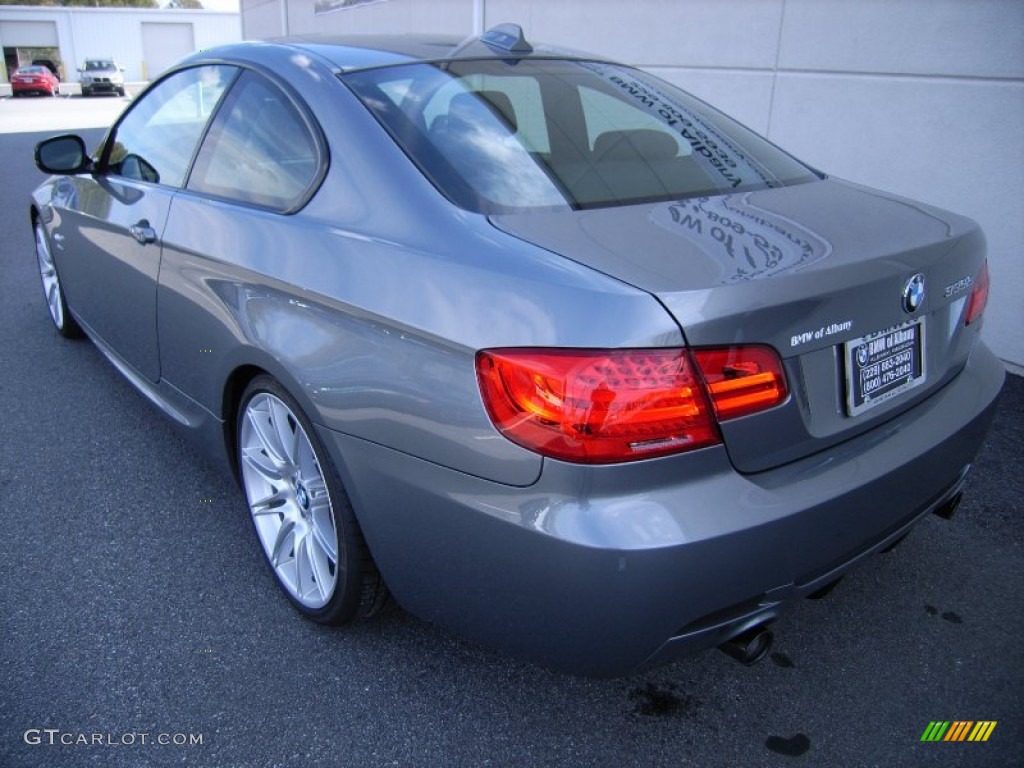 2011 3 Series 335is Coupe - Space Gray Metallic / Black photo #12