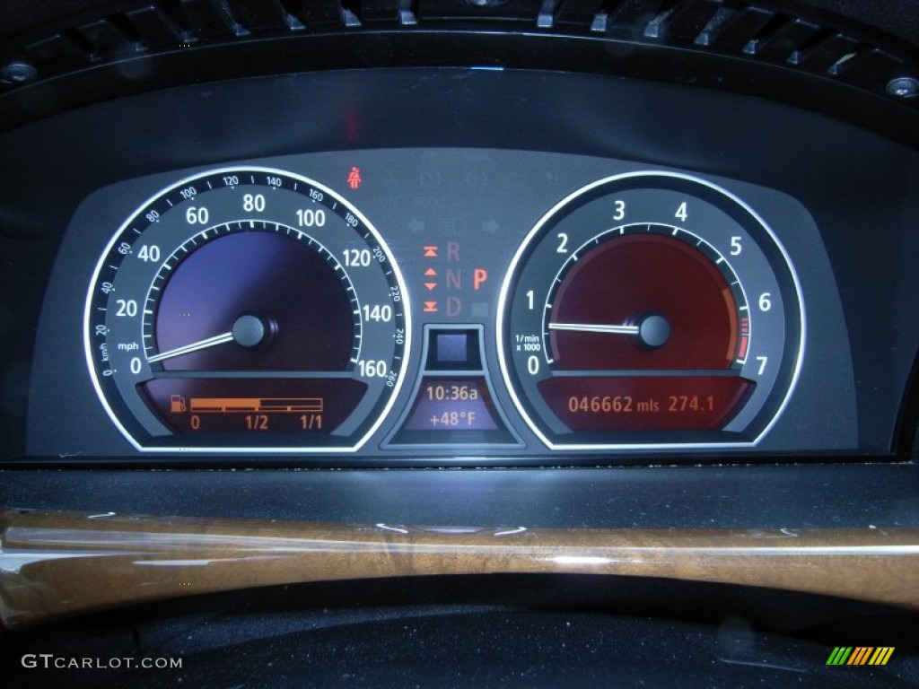 2008 BMW 7 Series 750Li Sedan Gauges Photo #61270382