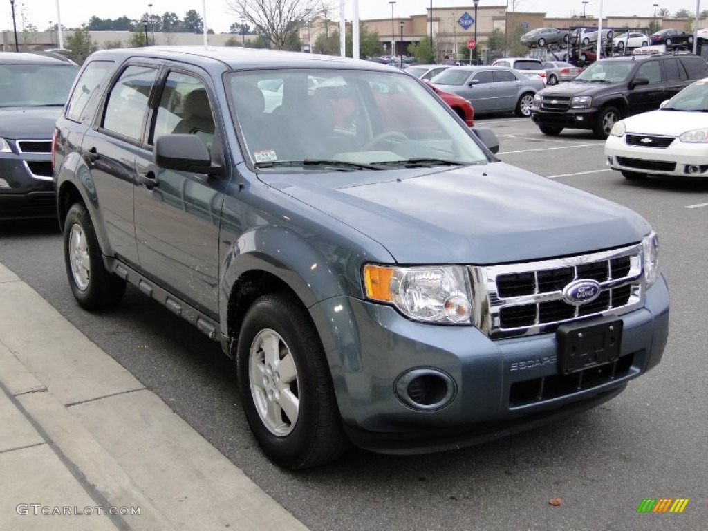 2010 Escape XLS 4WD - Steel Blue Metallic / Stone photo #38