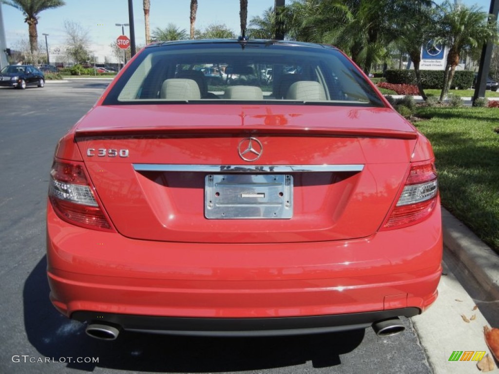 2009 C 350 Sport - Mars Red / Almond/Mocha photo #7