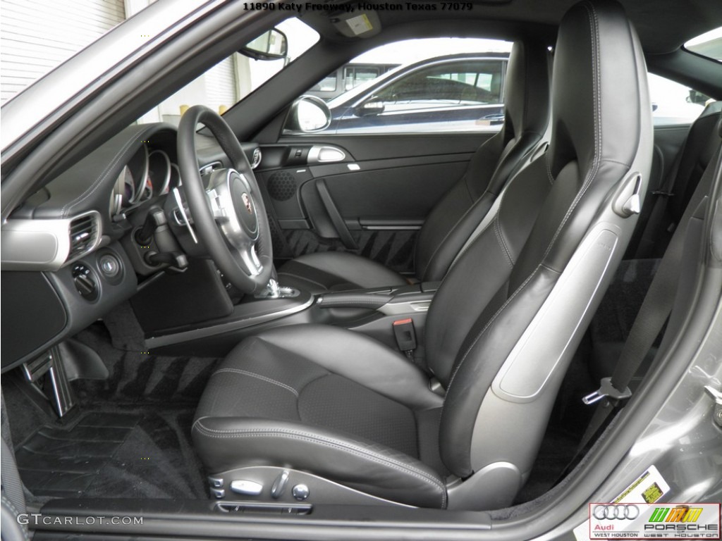 2011 911 Turbo S Coupe - Meteor Grey Metallic / Black photo #7