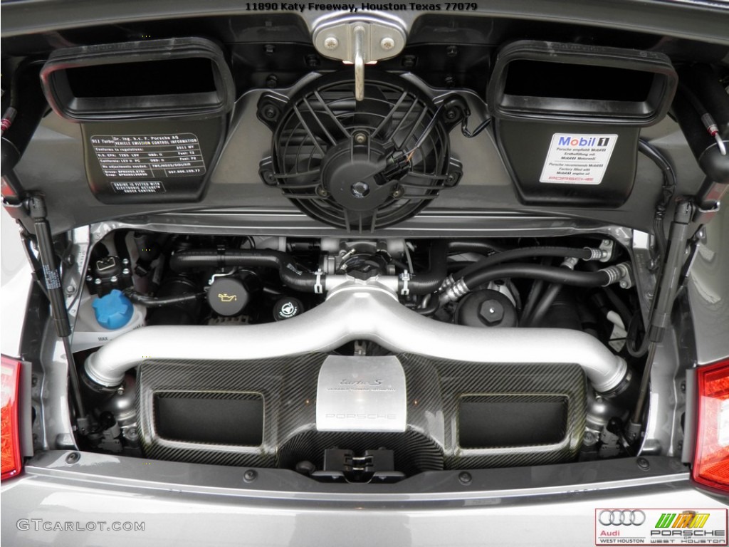 2011 911 Turbo S Coupe - Meteor Grey Metallic / Black photo #16