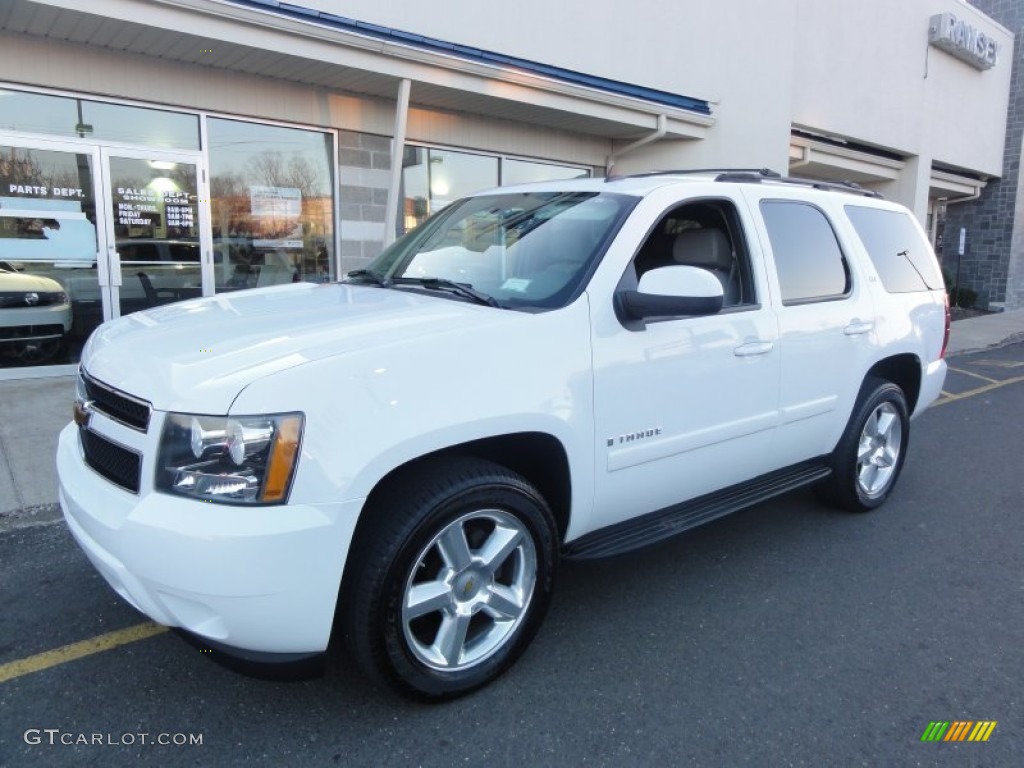 2007 Tahoe LTZ 4x4 - Summit White / Dark Titanium/Light Titanium photo #1