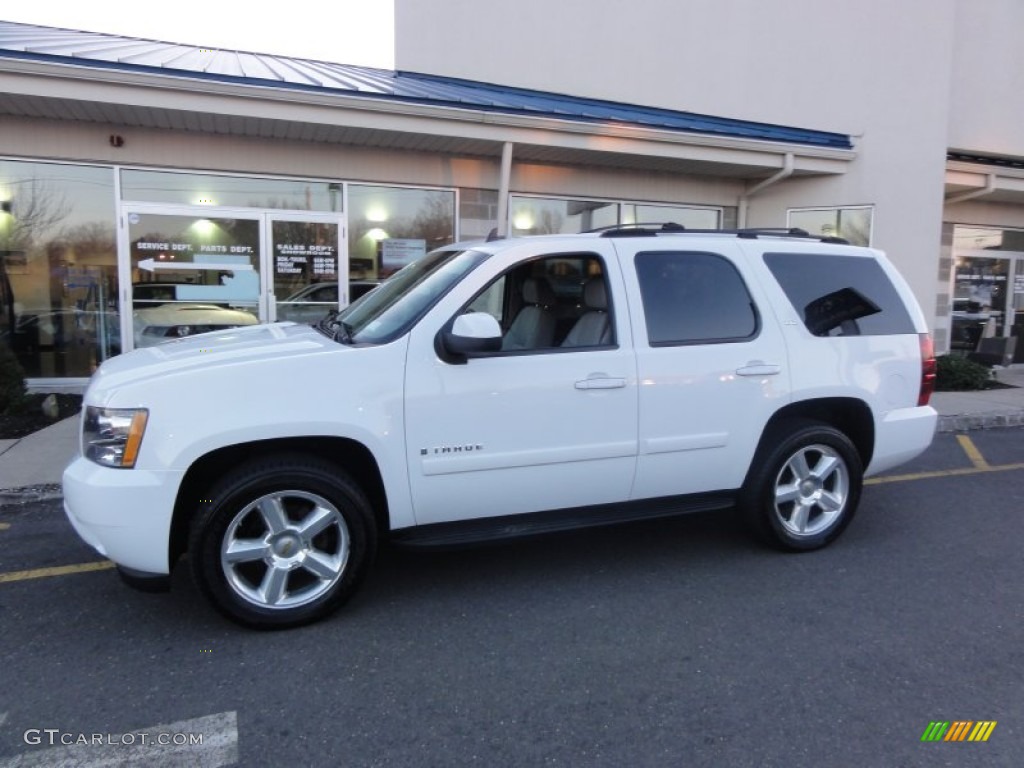 2007 Tahoe LTZ 4x4 - Summit White / Dark Titanium/Light Titanium photo #2
