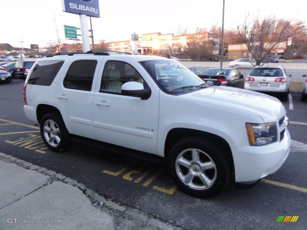 2007 Tahoe LTZ 4x4 - Summit White / Dark Titanium/Light Titanium photo #10