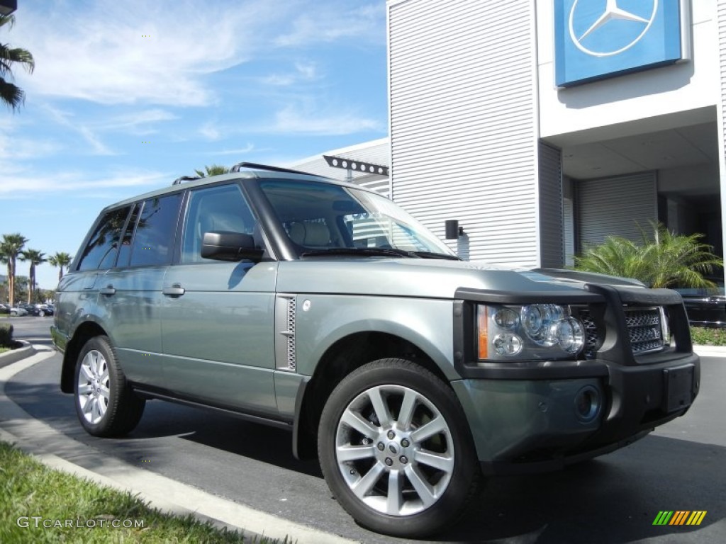 2006 Range Rover Supercharged - Giverny Green Metallic / Sand/Jet photo #4