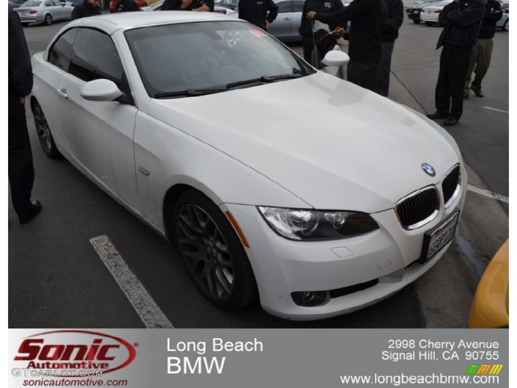 2009 3 Series 328i Convertible - Alpine White / Black photo #1