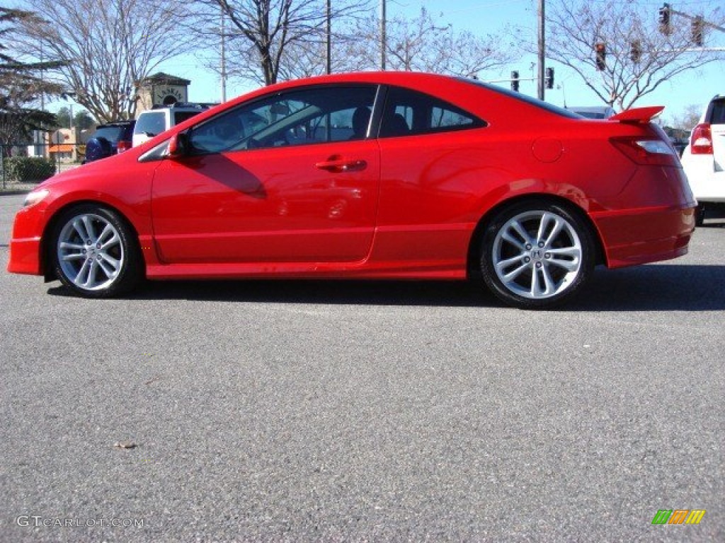 2008 Civic Si Coupe - Rallye Red / Black photo #6