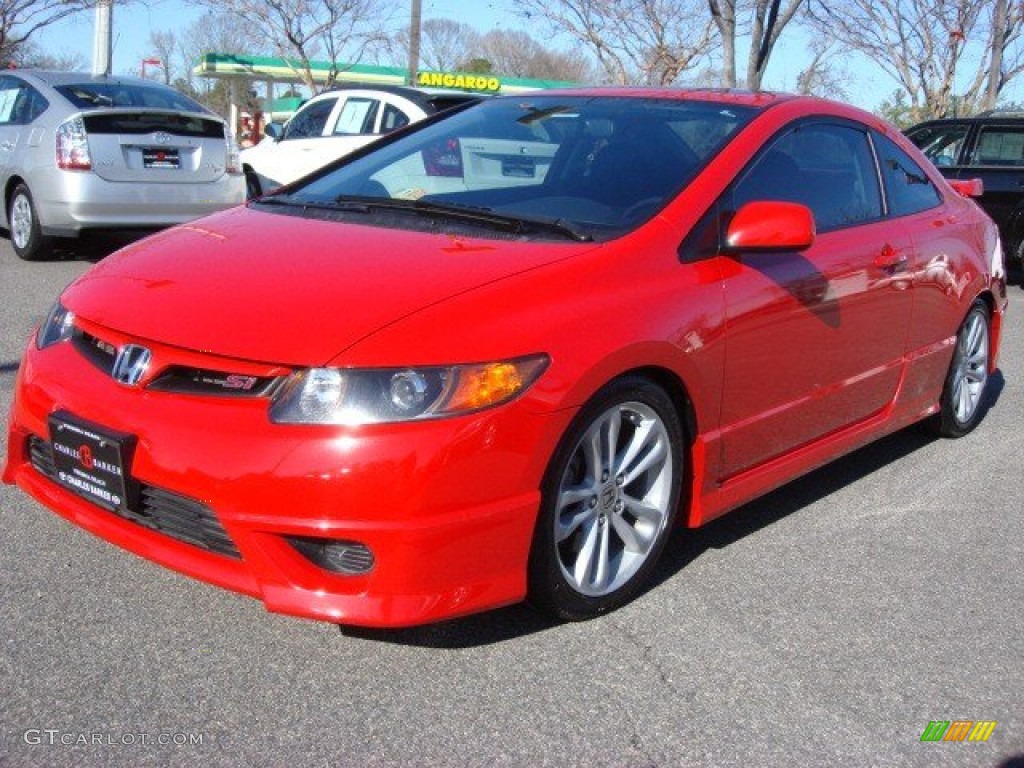 2008 Civic Si Coupe - Rallye Red / Black photo #8
