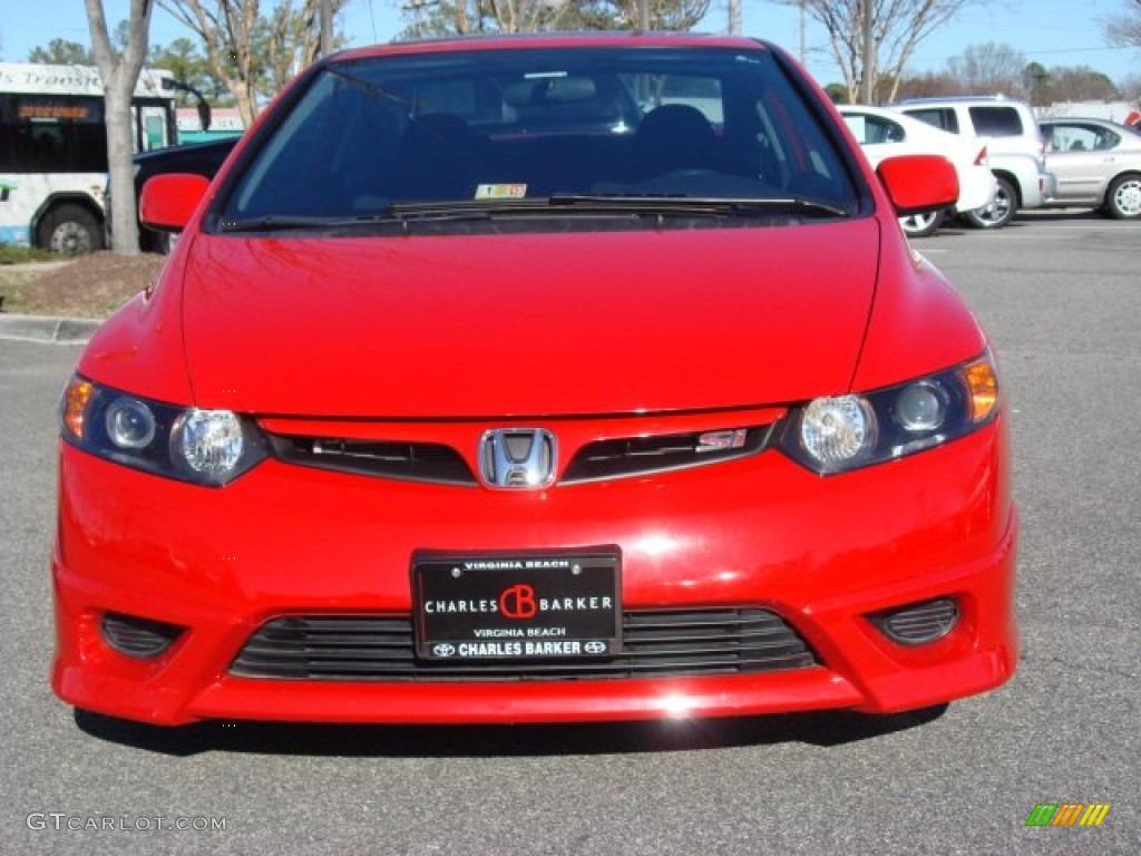 2008 Civic Si Coupe - Rallye Red / Black photo #9