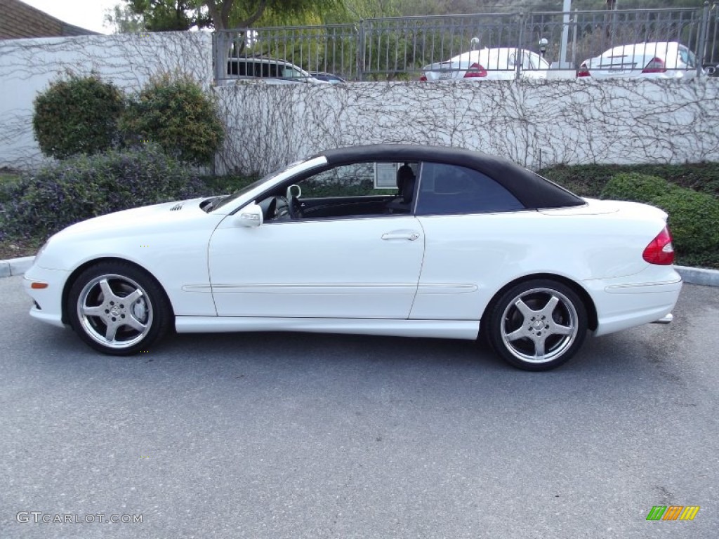 Arctic White 2009 Mercedes-Benz CLK 350 Cabriolet Exterior Photo #61275749