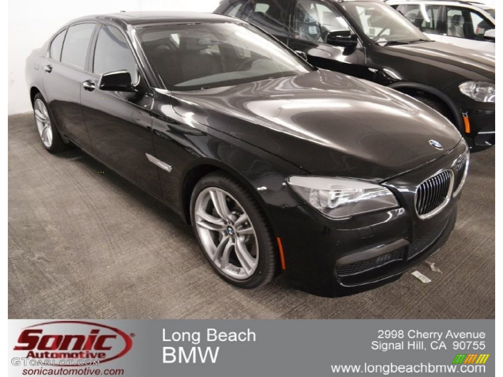 2012 7 Series 750i Sedan - Black Sapphire Metallic / Black photo #1