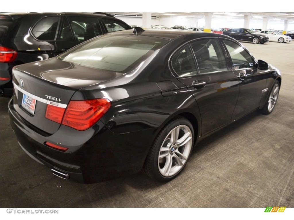 2012 7 Series 750i Sedan - Black Sapphire Metallic / Black photo #3