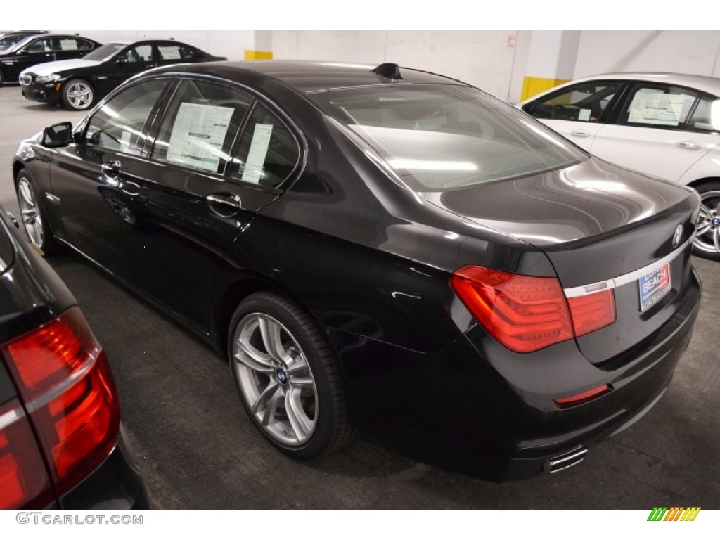 2012 7 Series 750i Sedan - Black Sapphire Metallic / Black photo #4