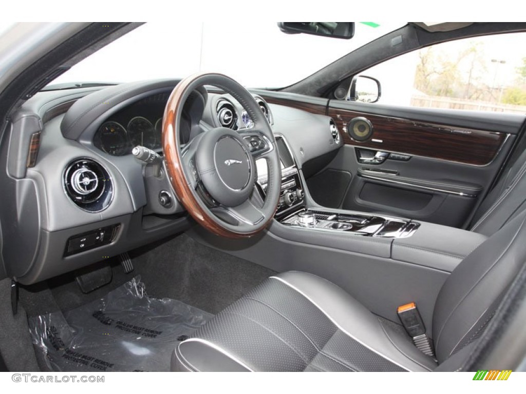 Jet/Ivory Interior 2012 Jaguar XJ XJL Supercharged Photo #61277282