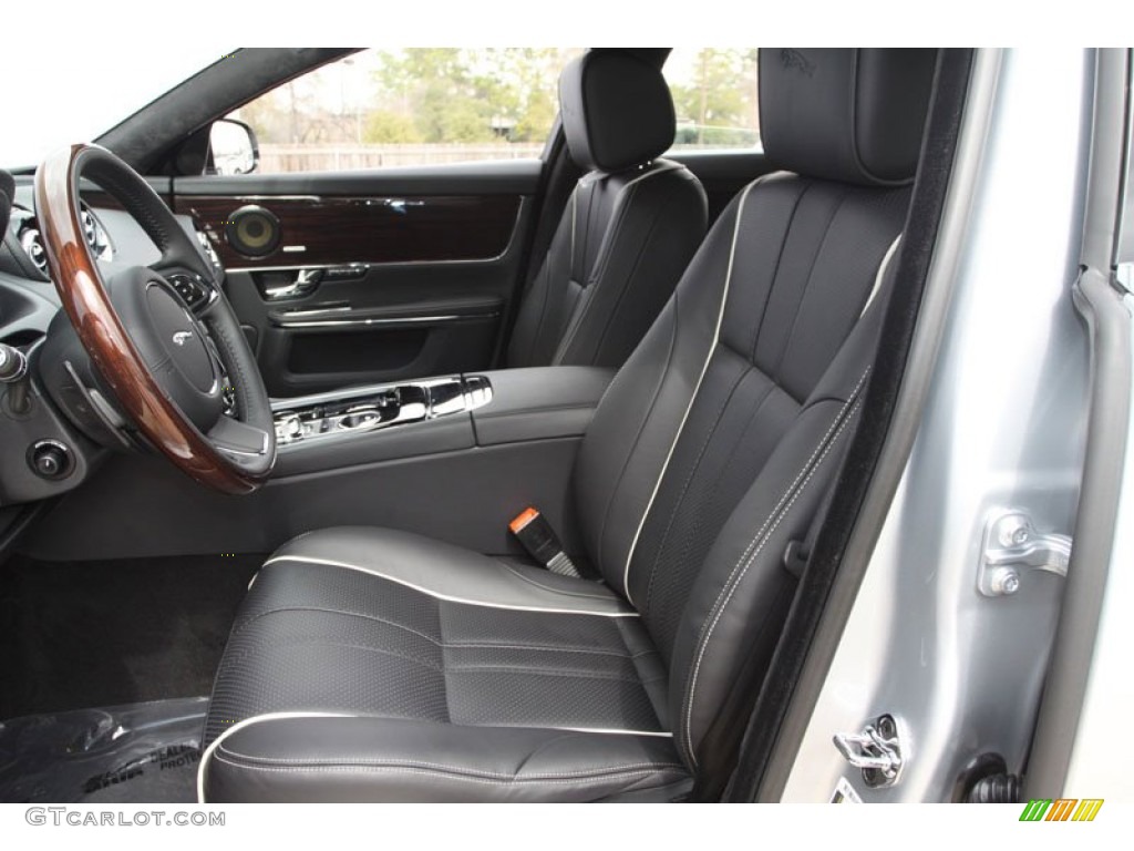 Jet/Ivory Interior 2012 Jaguar XJ XJL Supercharged Photo #61277291
