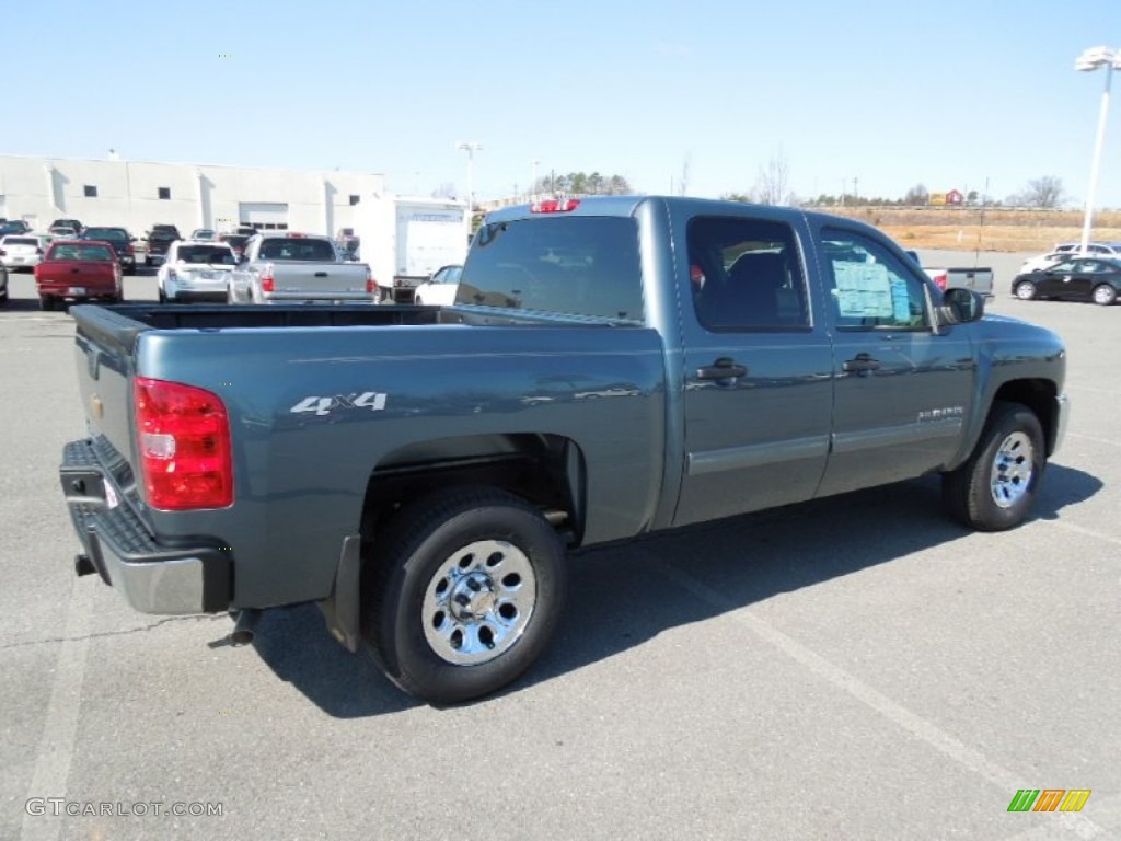 2012 Silverado 1500 LS Crew Cab 4x4 - Blue Granite Metallic / Dark Titanium photo #5