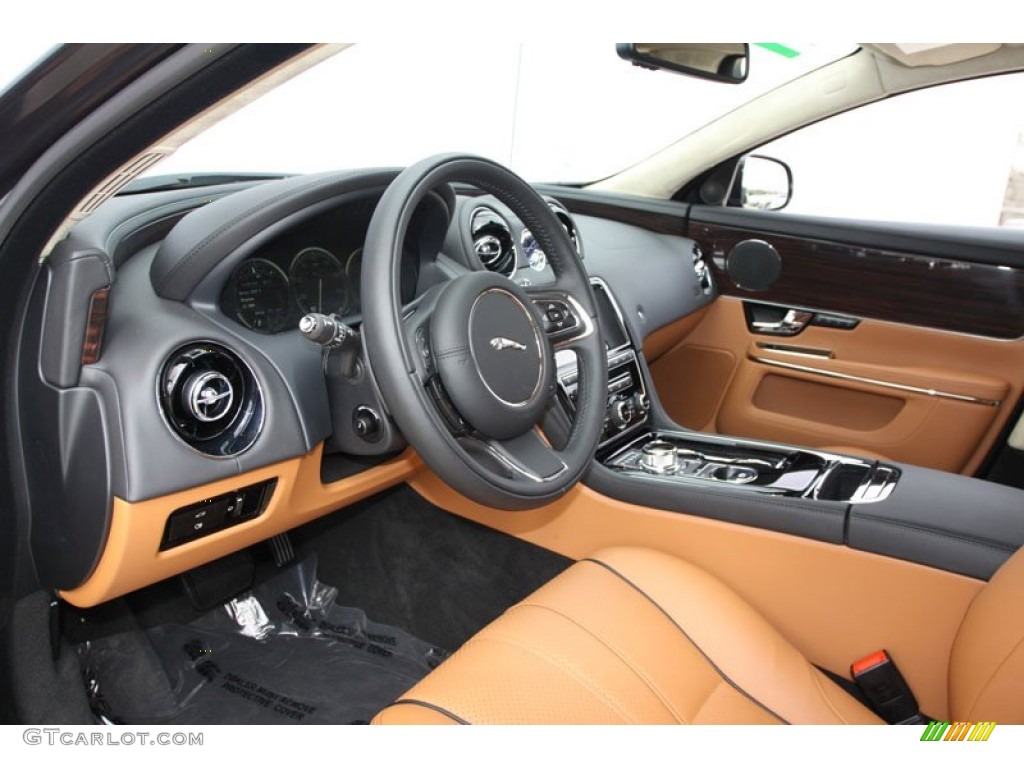 2012 Jaguar XJ XJL Portfolio London Tan/Jet Dashboard Photo #61277486