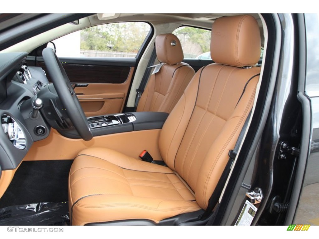 London Tan/Jet Interior 2012 Jaguar XJ XJL Portfolio Photo #61277495