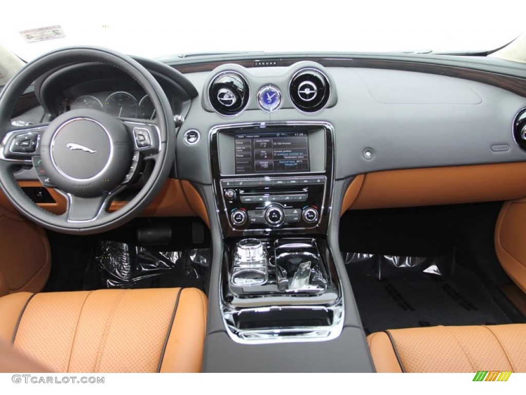 2012 Jaguar XJ XJL Portfolio London Tan/Jet Dashboard Photo #61277573