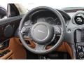London Tan/Jet 2012 Jaguar XJ XJL Portfolio Steering Wheel
