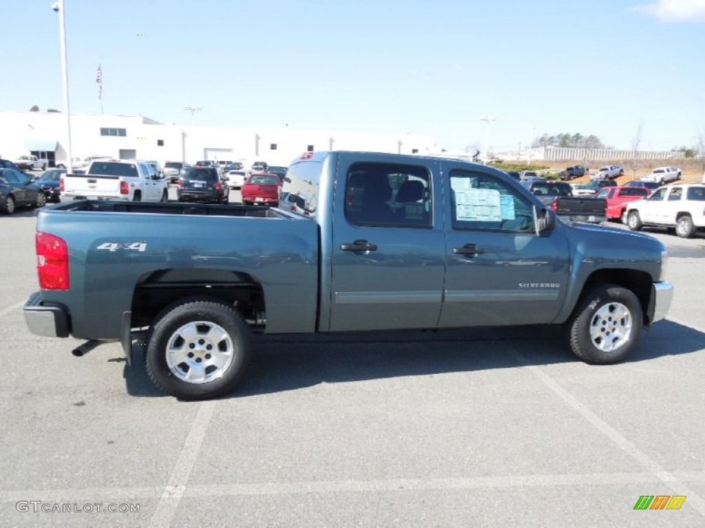 2012 Silverado 1500 LT Crew Cab 4x4 - Blue Granite Metallic / Ebony photo #5