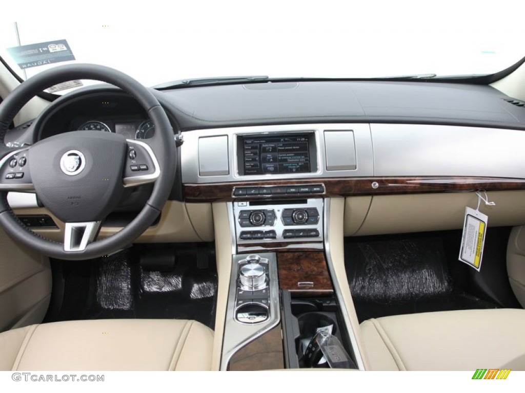 2012 Jaguar XF Standard XF Model Barley/Warm Charcoal Dashboard Photo #61278545