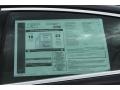 2012 Jaguar XF Standard XF Model Window Sticker