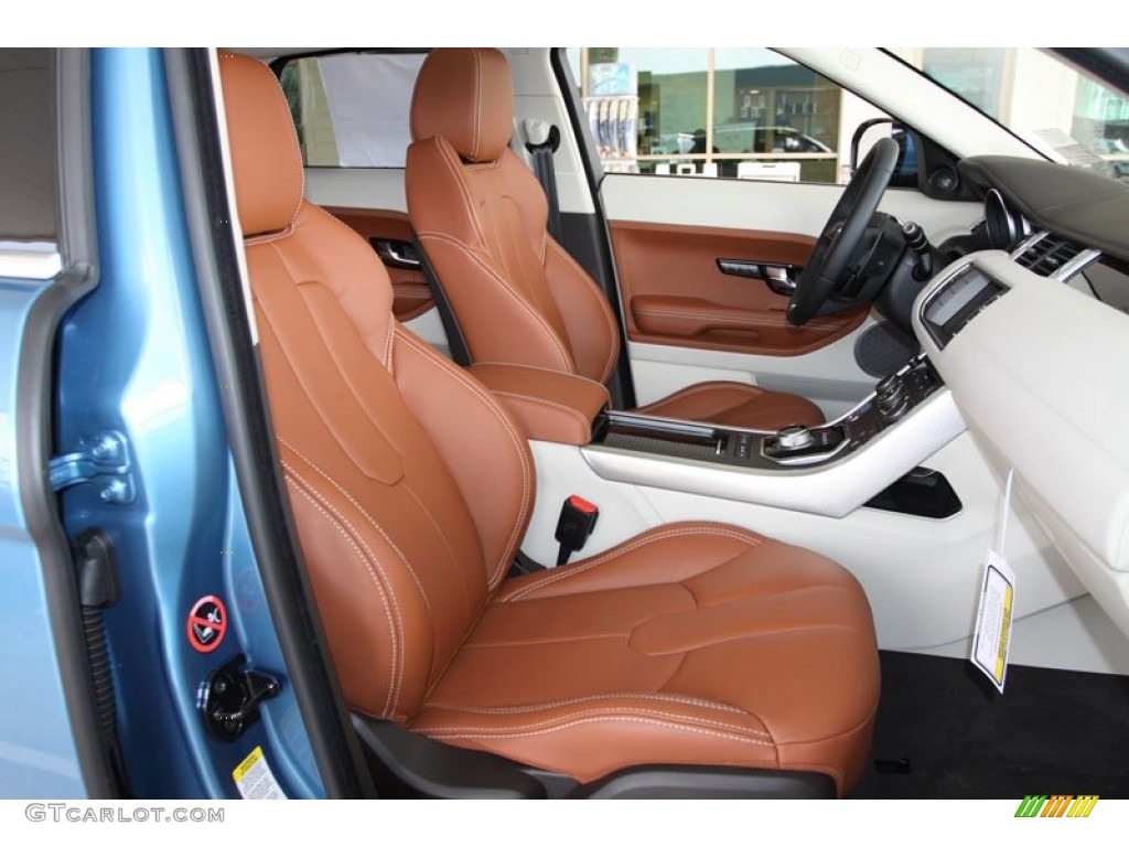 Almond/Espresso Interior 2012 Land Rover Range Rover Evoque Prestige Photo #61279034