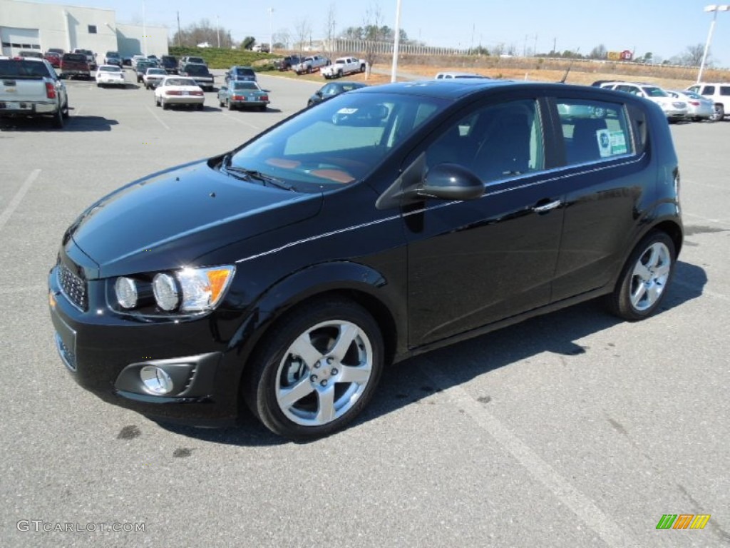 Black 2012 Chevrolet Sonic LTZ Hatch Exterior Photo #61279640