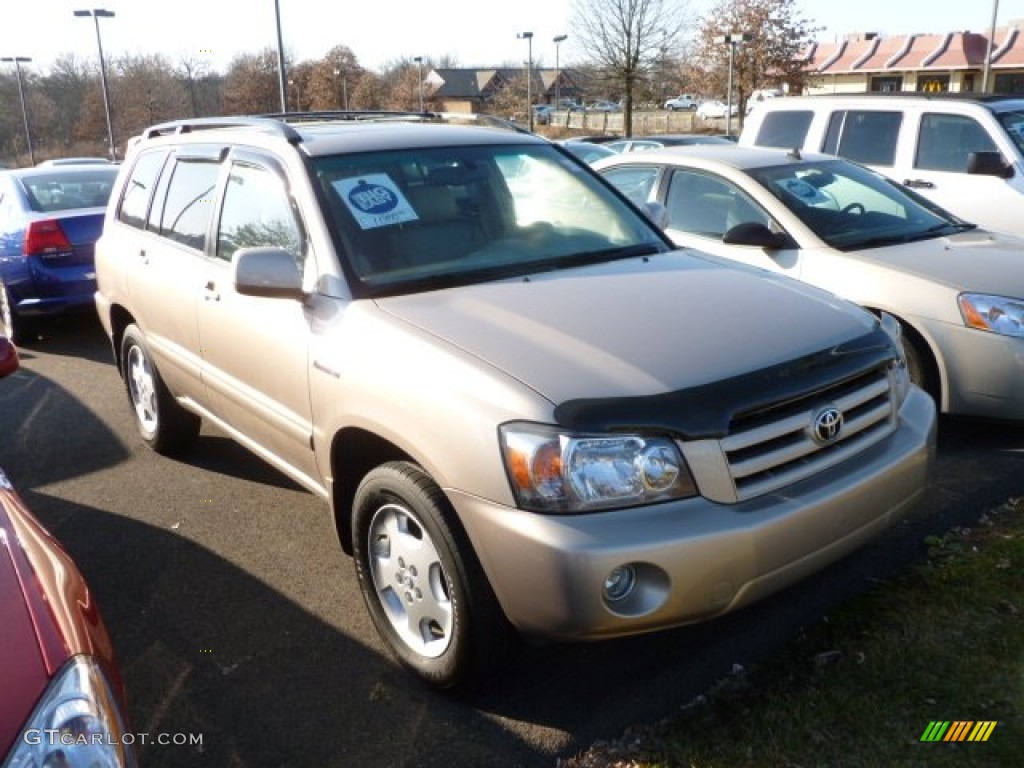 2005 Highlander Limited 4WD - Sonora Gold Pearl / Gray photo #1