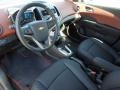 2012 Chevrolet Sonic Jet Black/Brick Interior Prime Interior Photo