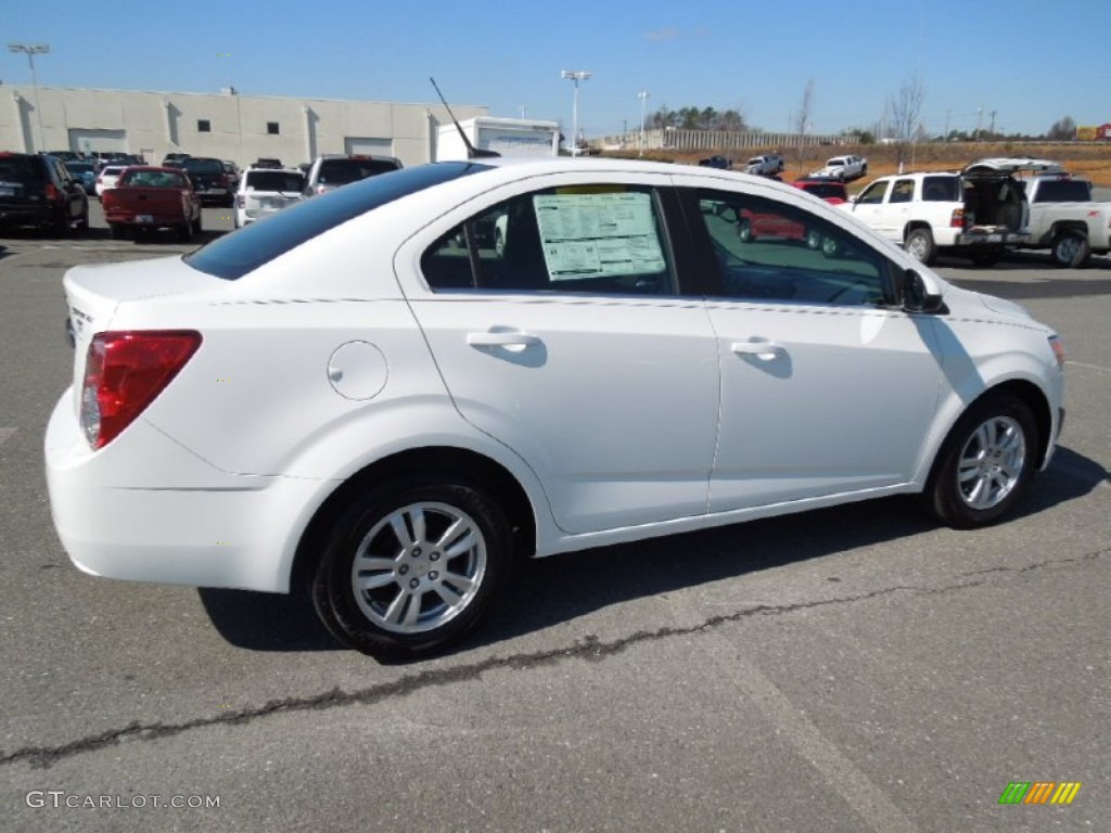 2012 Sonic LT Sedan - Summit White / Jet Black/Dark Titanium photo #5