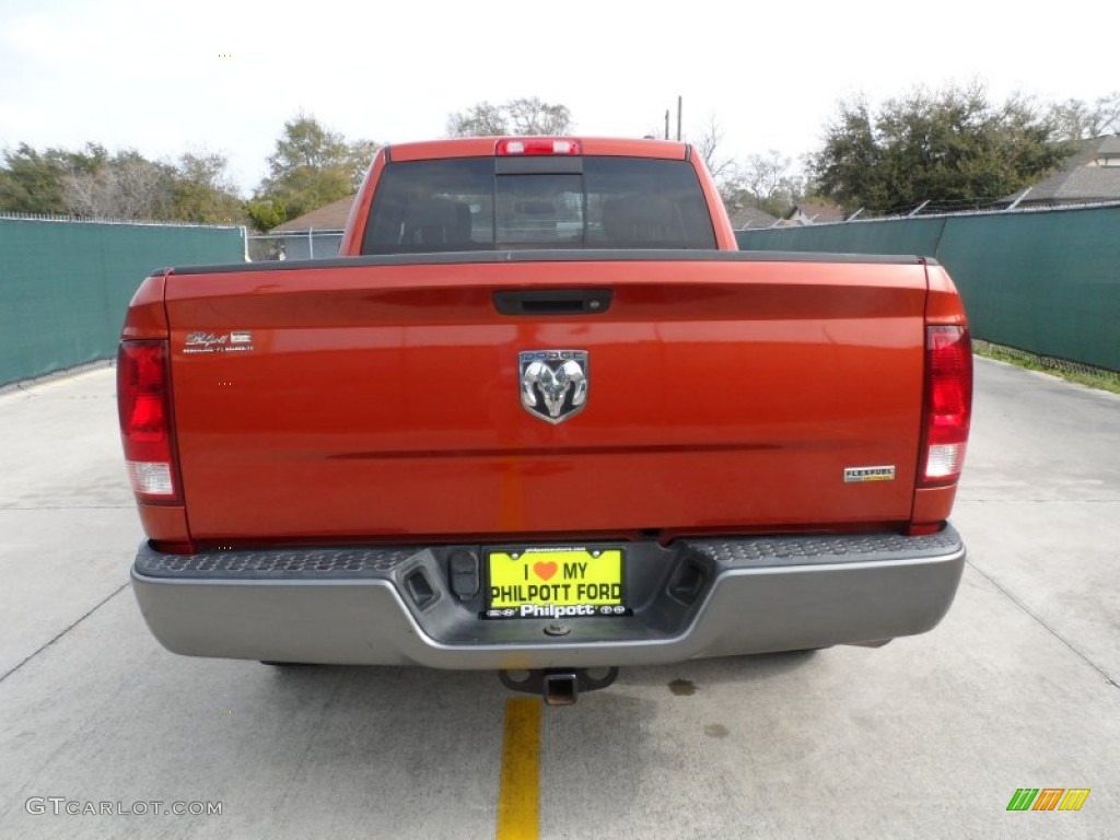 2009 Ram 1500 TRX Quad Cab - Sunburst Orange Pearl / Light Pebble Beige/Bark Brown photo #4