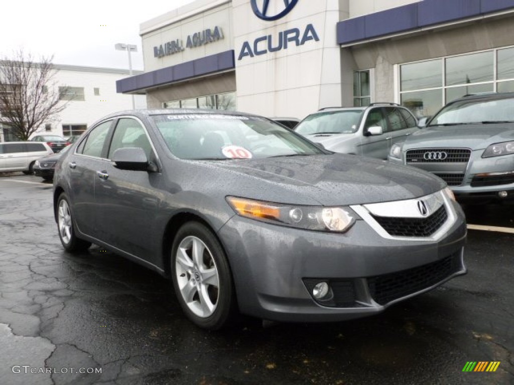 2010 TSX Sedan - Polished Metal Metallic / Ebony photo #1