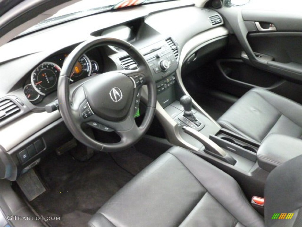 Ebony Interior 2010 Acura TSX Sedan Photo #61280904