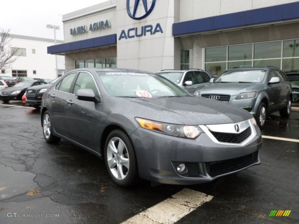 2010 TSX Sedan - Polished Metal Metallic / Parchment photo #1