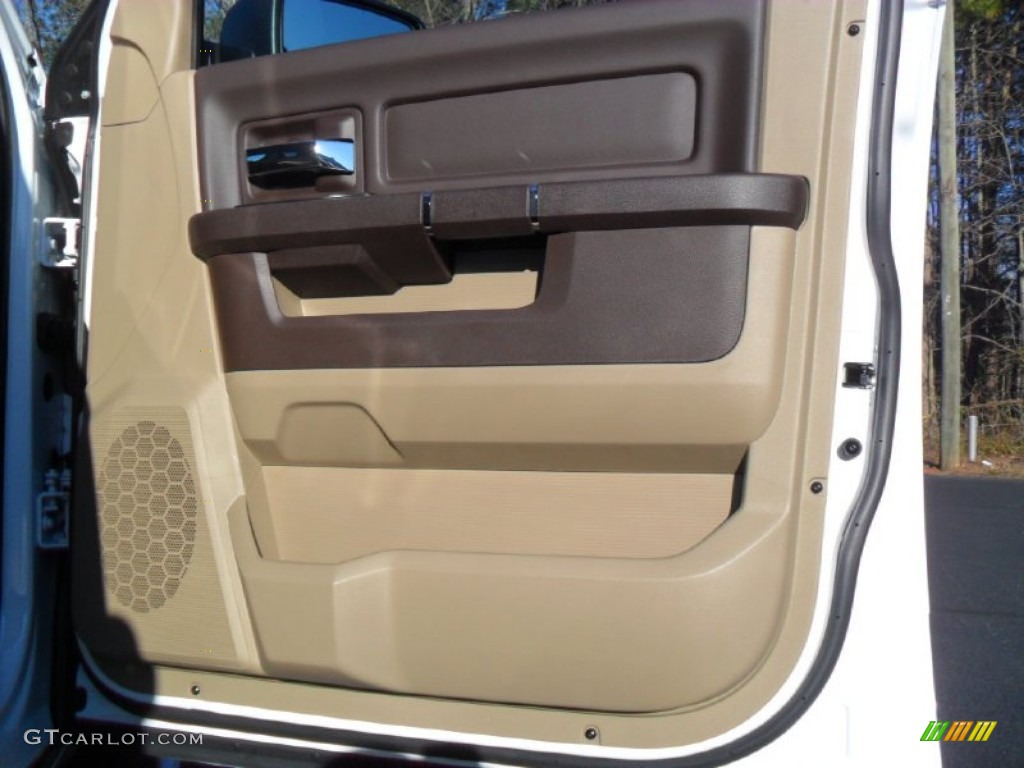 2012 Ram 1500 Outdoorsman Crew Cab 4x4 - Bright White / Light Pebble Beige/Bark Brown photo #22