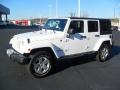 2012 Bright White Jeep Wrangler Unlimited Sahara 4x4  photo #1