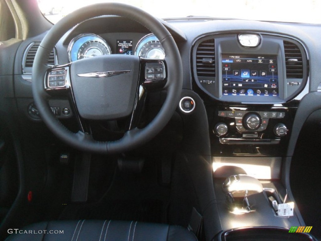 2012 Chrysler 300 S V6 Black Dashboard Photo #61283384