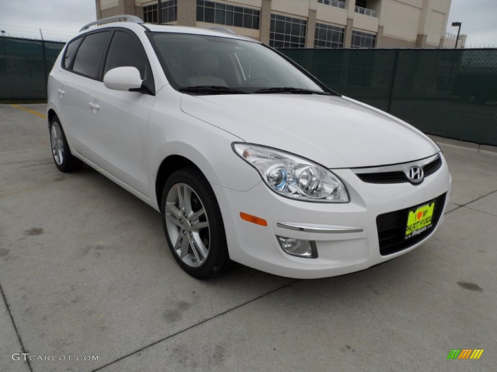 Shimmering White Hyundai Elantra