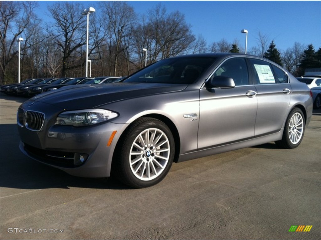 2012 5 Series 535i xDrive Sedan - Space Gray Metallic / Black photo #1