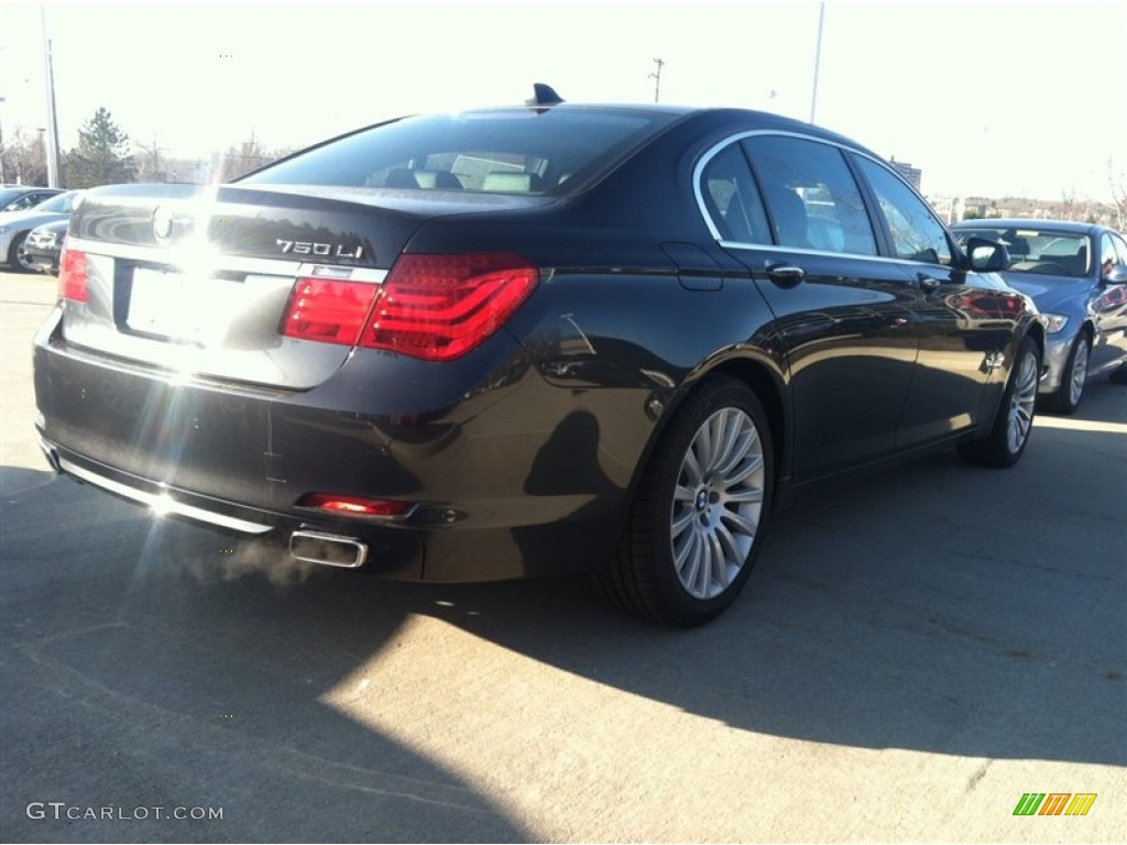 2012 7 Series 750Li xDrive Sedan - Dark Graphite Metallic / Black photo #2