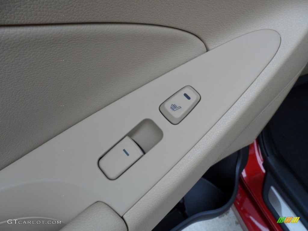 2012 Sonata Limited 2.0T - Sparkling Ruby Red / Camel photo #22