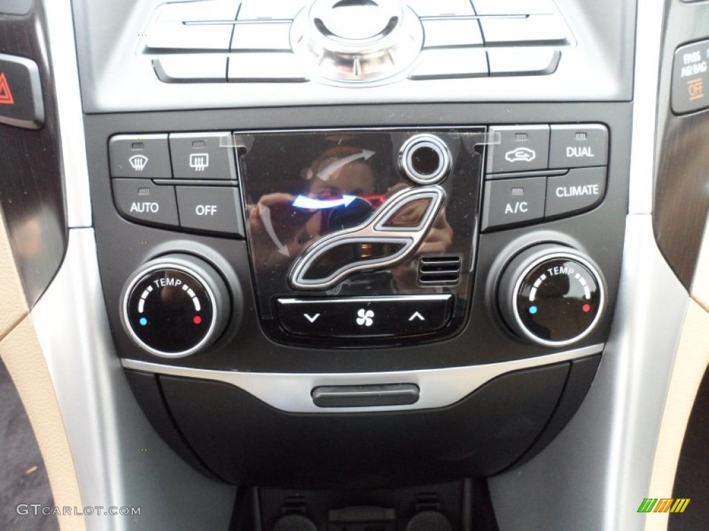 2012 Sonata Limited 2.0T - Sparkling Ruby Red / Camel photo #32
