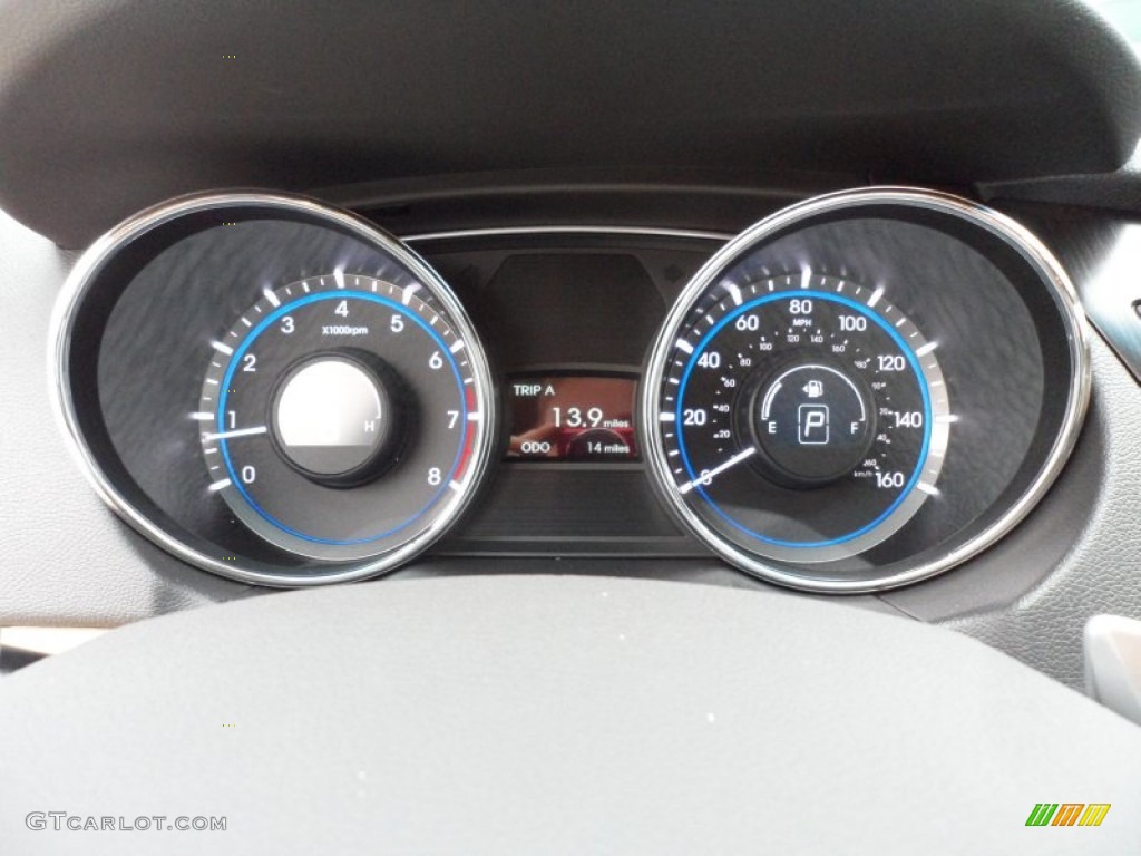 2012 Sonata Limited 2.0T - Sparkling Ruby Red / Camel photo #37